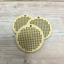 50 шт. Круг алмазный вышивка крестиком Сделай Сам индивидуальная деревянная подвеска крест стежка