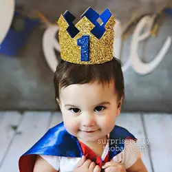Новый детский день рождения праздничный колпак вечерние Вечеринка Корона украшение на шляпку креативная фотография блестящая корона
