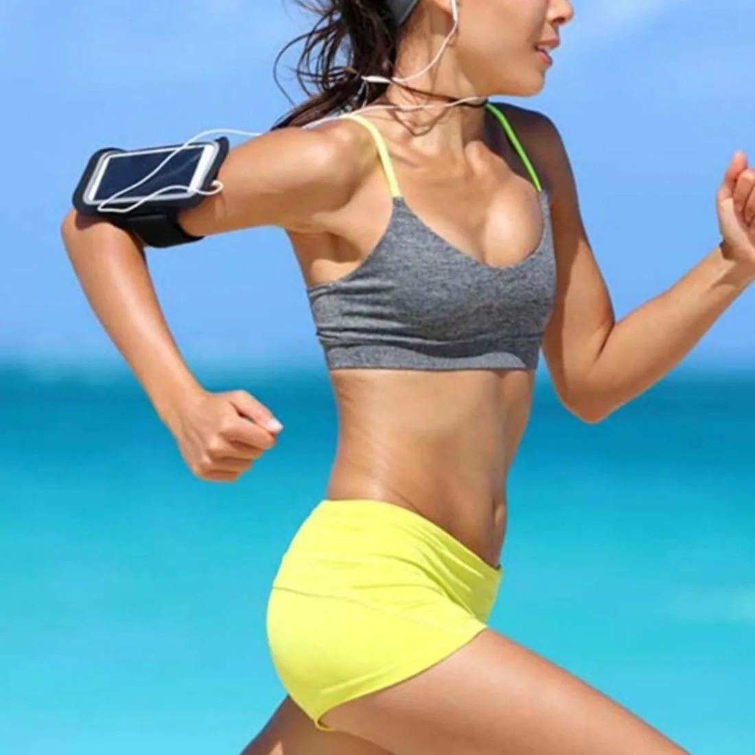 Outdoor sports mobile phone arm bag men and women fitness wrist running mobile phone sets waterproof multi-function arm band