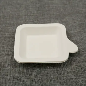 

50pcs,square shape disposable paper cake cheese cookies dish degradable outdoor barbecues hotel catering dishes! 11.2cm*13.3cm