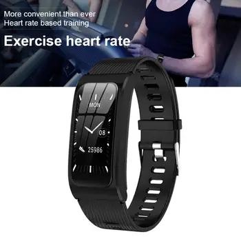 

AK12 IP68 Waterproof 1.14 Inch Screen Single Touch Panel Heart Rate Monitor Call Reminder Pedometer Sport Smart Band 108X93X33mm