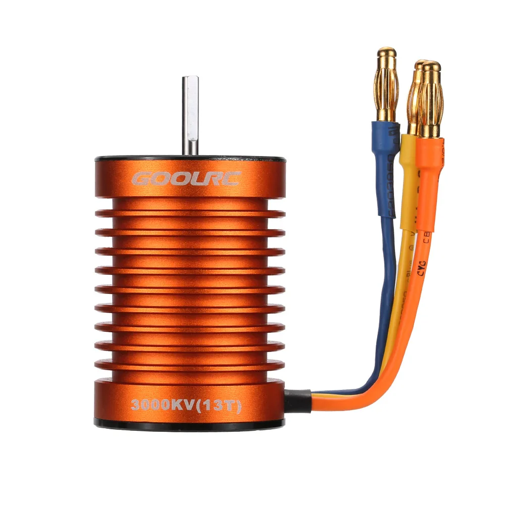 

F540 3000KV Waterproof Brushless Motor for 1/10 RC Car WLtoys 12428 10428 HG P601