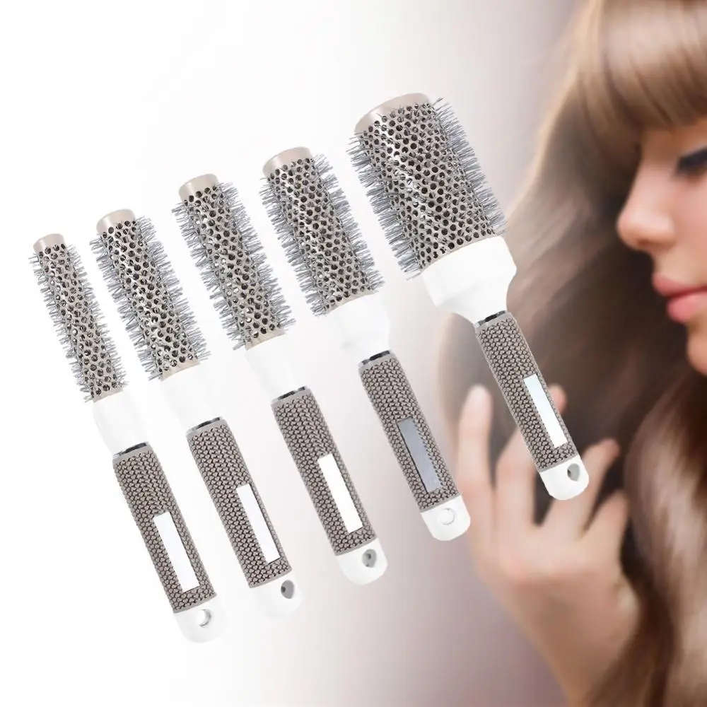 BellyLady Nano Thermal Ceramic Ionic Round Barrel Hair Brush Comb for Hair Drying Styling