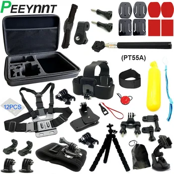 

Peeynnt for Gopro Hero 7 6 Accessories Set Monopod for Gopro hero 5 4 3 2 for SJCAM Large Storage Bag for Yi 4k EKEN H9 SJ4000