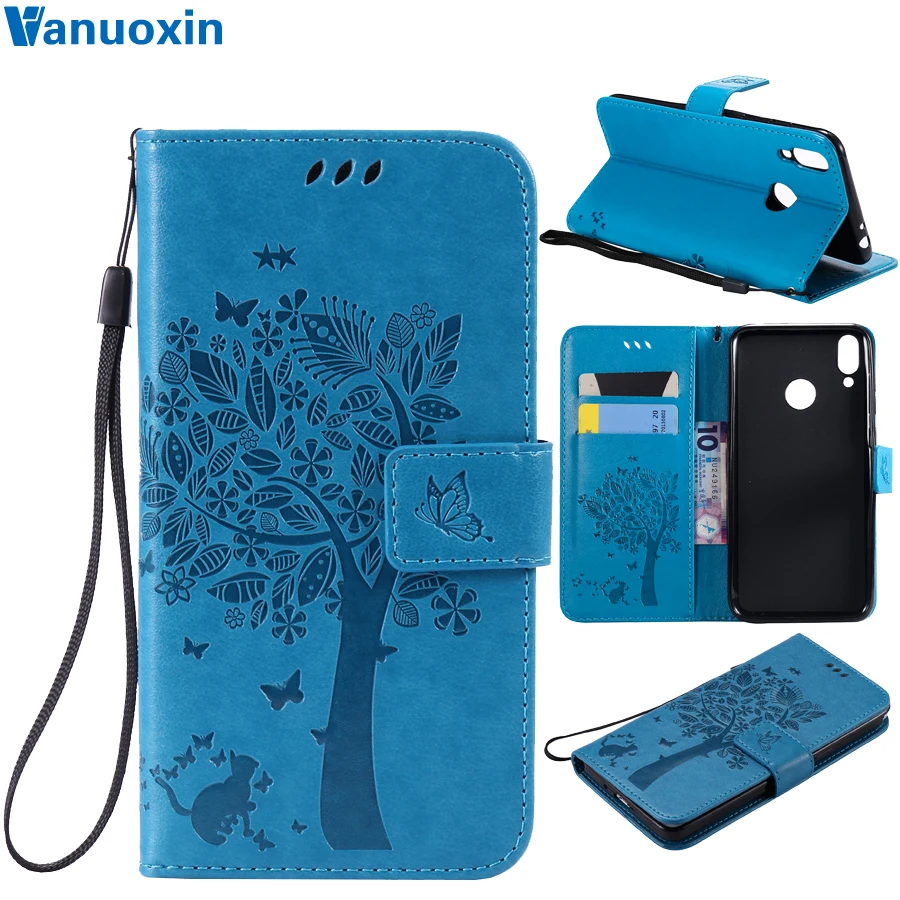 

Honor 8C Case sFor Huawei Honor 8C cases for Coque Huawei Honor8C 8 C BKK-L21 Phone cover 3D cat Wallet Flip Cover Leather Case