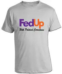Фрс с политической корректности футболка политического рубашки футболка Для мужчин футболки брендовая одежда забавные Для мужчин модные