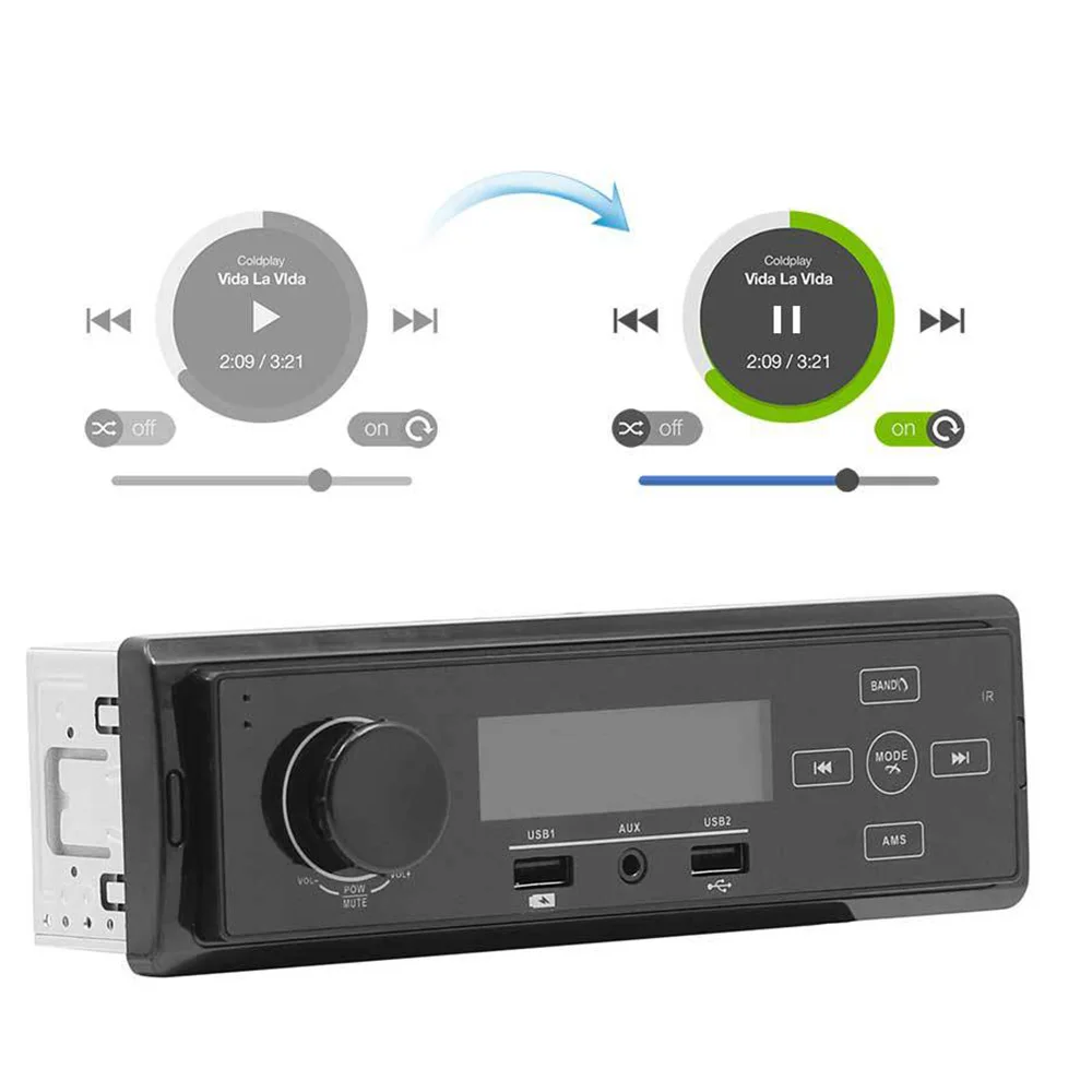 12V Car Auto MP3 Player Bluetooth Audio Phone AUX-IN MP3 FM/USB Radio remote control For phone Car Audio