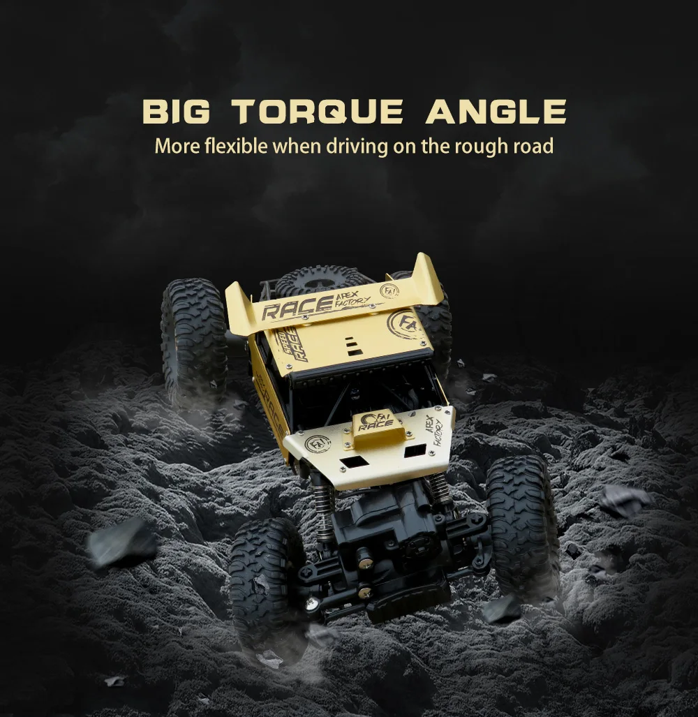 High Speed RC Car 118 Alloy 2.4G 4WD Crawler Remote Control Toy Cars  
