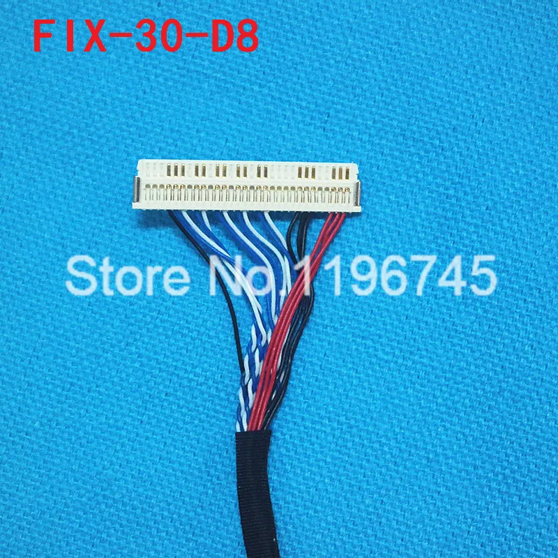 FIX-30P FIX 30Pin 1ch 8bit LVDS Cable for 18.5" Samsung LM185WH2 LTM185AT01 LCD 