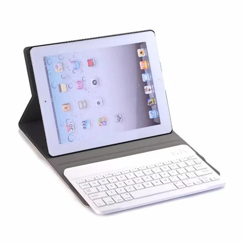 Беспроводной чехол с клавиатурой Bluetooth для iPad 2 3 4 Съемный книжка подставкой Чехол