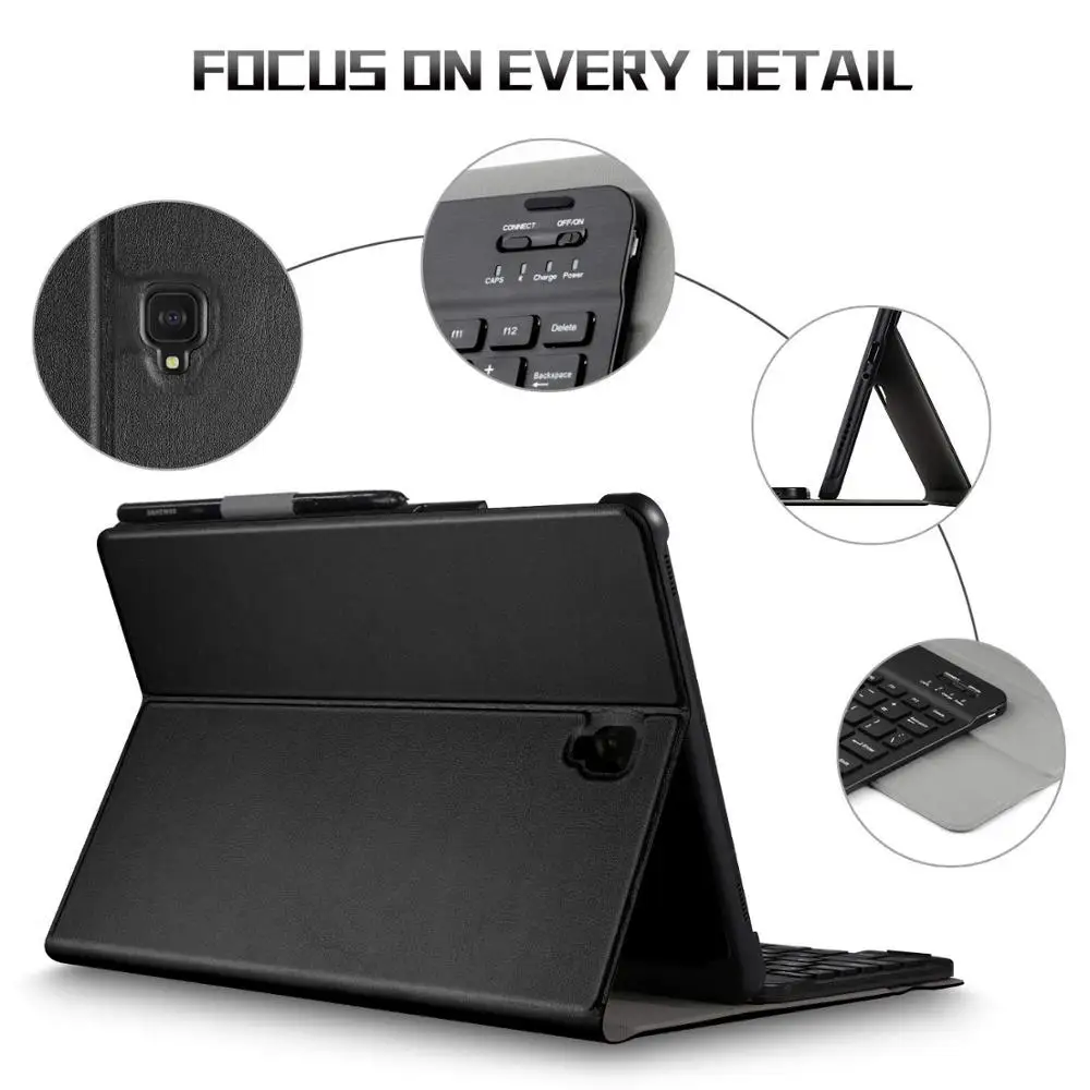  Backlit Keyboard Case For Samsung Galaxy Tab S4 10.5 SM-T830 Case Russian Spanish Keyboard Case T83