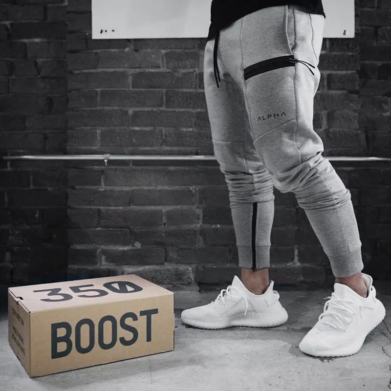 

2019 autumn new Men Fitness Sweatpants male gyms Bodybuilding workout cotton trousers Casual Joggers sportswear Pencil pants