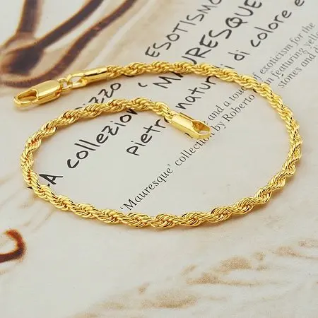 Fashion Jewelry Twist 18k Yellow Gold Filled Bracelet Bangle Fashion Jewelry Twist 18k Yellow Gold Filled Bracelet Bangle