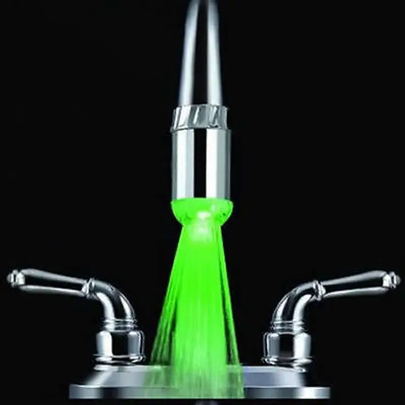 A96 Temperature Sensor 3 Color Change RGB LED Light Water Tap Faucet Glow Shower A2 XY