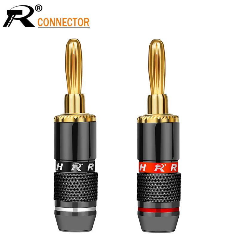 2 шт/1 пара не магнети банан Вилки Аудио спикер разъем связывания пост терминал банан высококачественные разъемы|Соединители|   | АлиЭкспресс