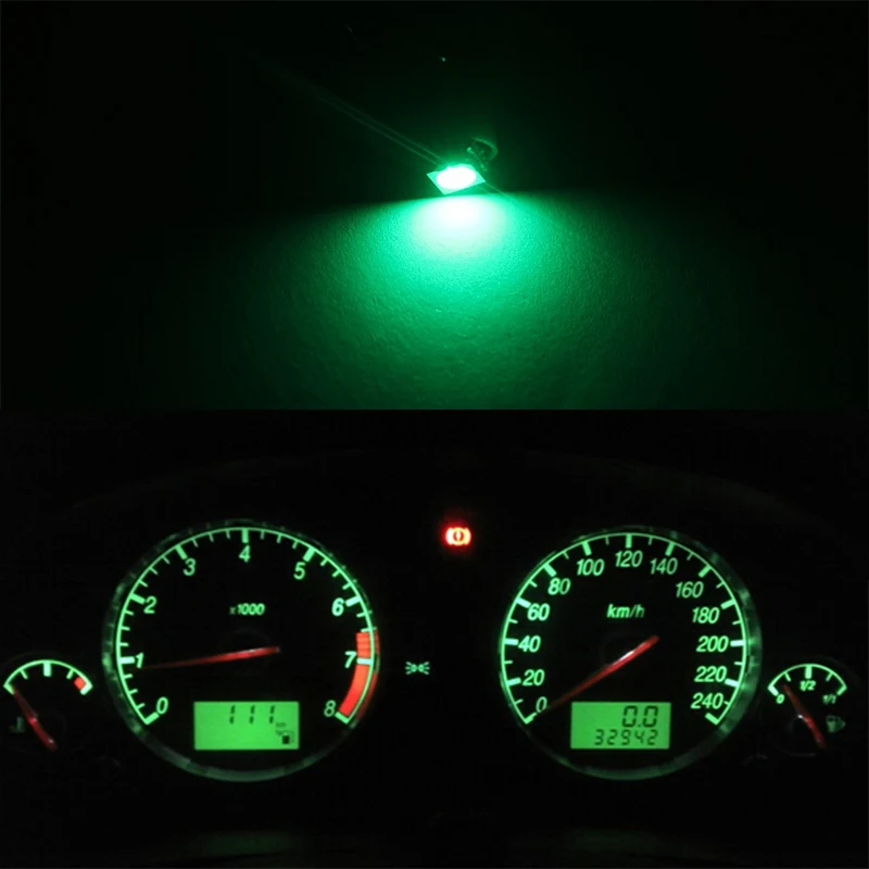 

100PCS T5 5050 1 SMD 1 LED Bulbs with Wedge Base for Dashboards
