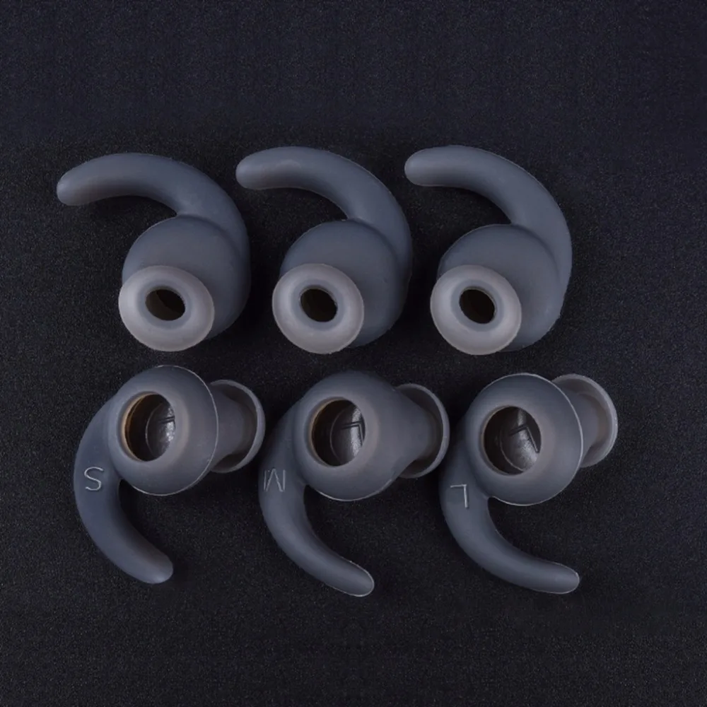 3pairs/lot Soft Silicone Ear Pads Eartips for Earphone Silicone case Ear Hook In-ear Earbuds Earphone Accessories Ear tips