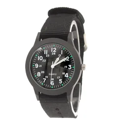 Charming Nylon Strap Watch - Perfect Gift (Black black strap)