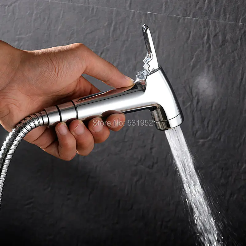 High quality Hand-Held Bathroom/Toilet Shower Head Nozzle Hose Bidet Spray Kit 