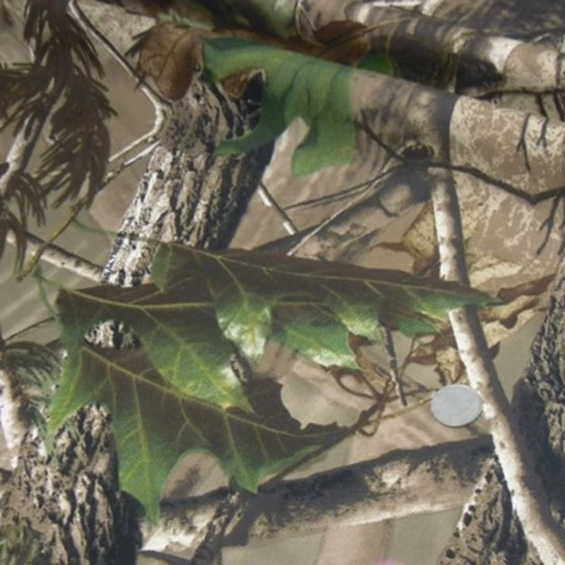 

1.5M Width Military Bionic Tree Leaves Camo Fabric Camouflage Material Cloth Hunting Hide Cover Shade Netting Blind