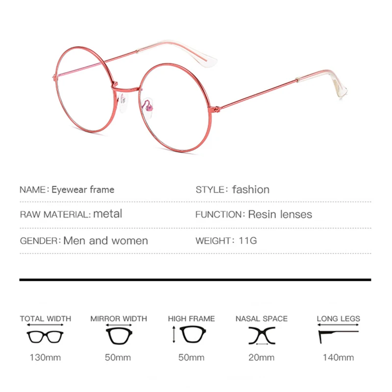 TOEXPLORE ore модная мужская и женская металлическая оправа для очков круглая оправа винтажные Ретро Роскошные оптические очки настраиваемые очки для чтения близорукость
