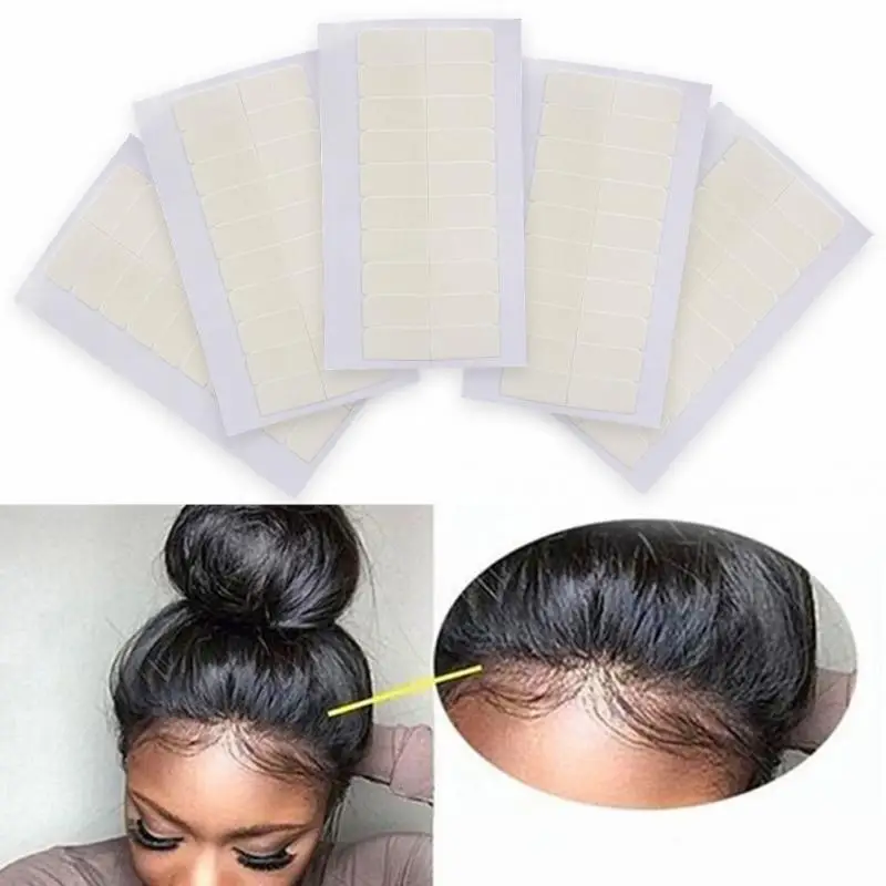 

TOP Quality Natural White No Shine 5Pcs/pack Hair Extension Adhesive For Lace Wig Tools Double Sided Tape Glue Waterproof