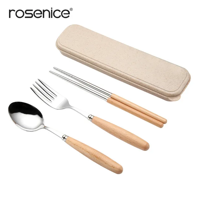 BESTONZON 2 pz in acciaio inox bacchette titolare cucchiai forcelle utensil Organizer stoviglie stenditoio foro rotondo, argento
