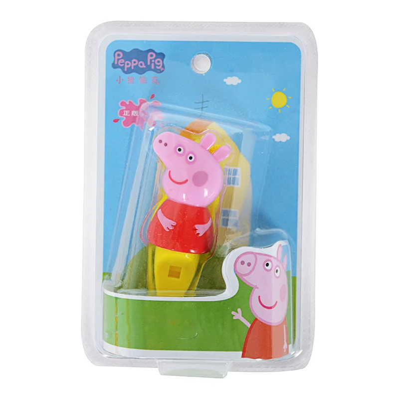 Peppa pig обучающий игрушечный музыкальный инструмент свисток Джордж Пегги детские игрушки День рождения шнурок в подарок дети мультфильм милый