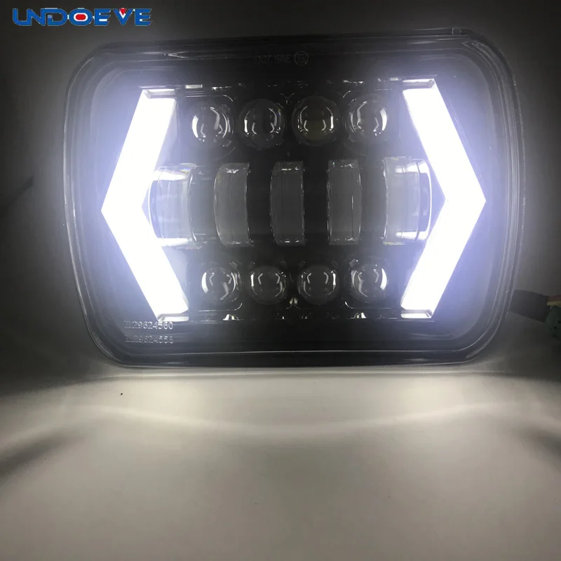 Пара 5X7 фары прямоугольный светодиодный 5 &quotx 7&quot 6X7 &quotЗамена для 84 01 Cherokee XJ Dodge Toyota
