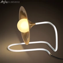 Креативный стиль стеклянные настольные лампы Крышка Настольные светильники простая индивидуальная художественная светодиодный настольная лампа для спальни прикроватная Крытая подсветка