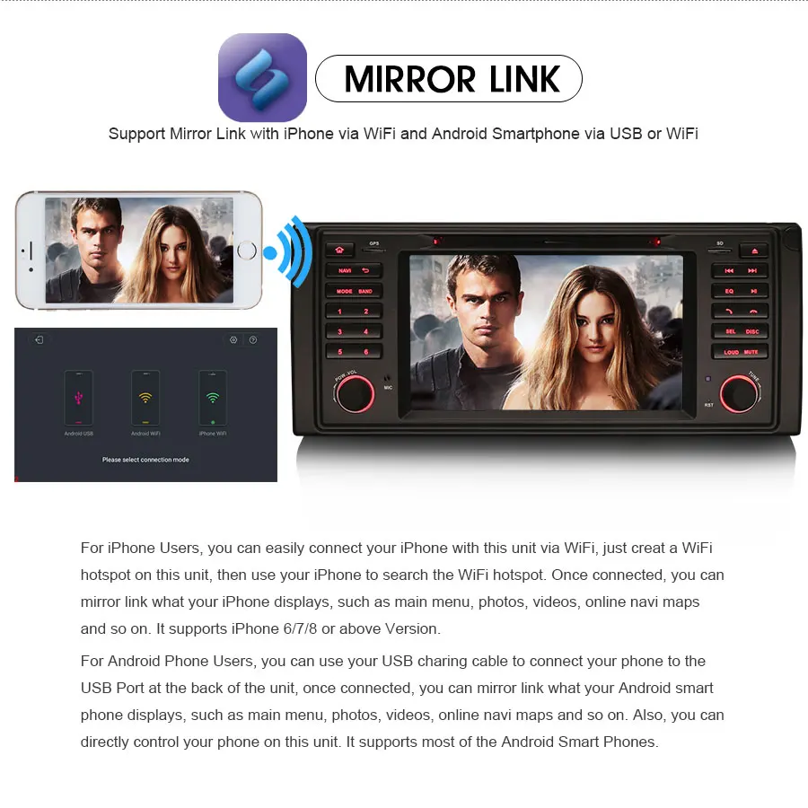 Top Erisin ES7339B 2 din Android 8.0 Octa Core 4GB RAM Car DVD GPS DAB for BMW 5er E39 E53 X5 M5 GPS Radio BT 10