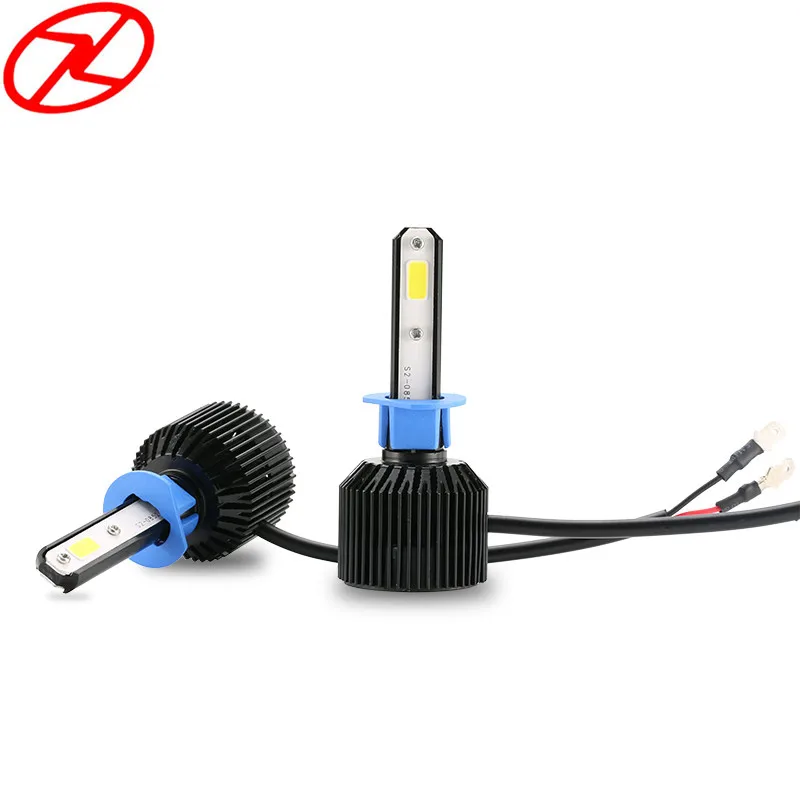 2Pcs H1 72W Car LED Headlight 6000K White High Power Headlamp Light