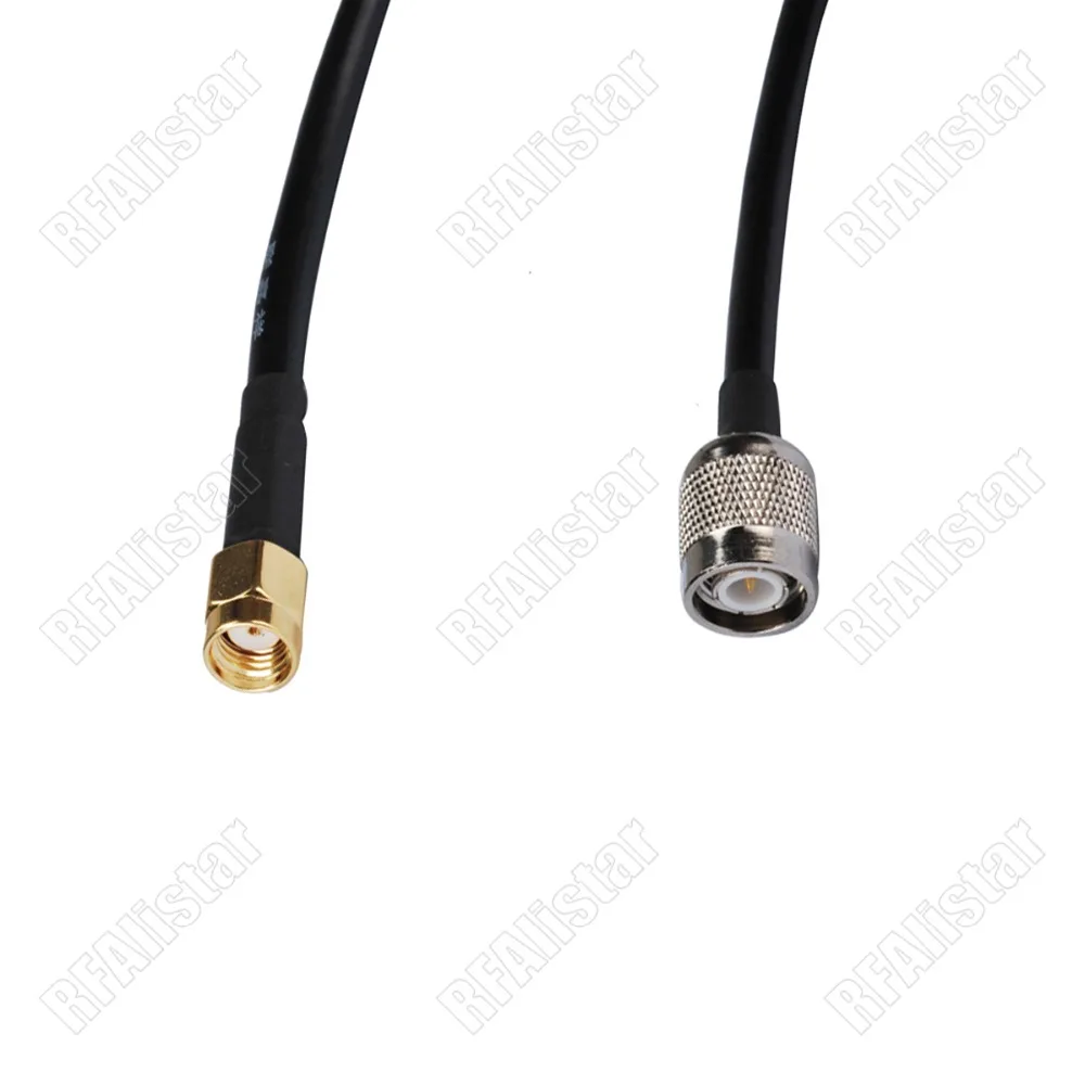 RP-SMA Male to TNC Plug RG58 Low Loss RF Extension Adapter Antenna Coaxial Cable Audio WIFI Wlan 30cm/50cm/80cm/1M/2M/3M | Обустройство