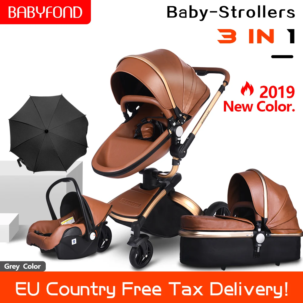 

Free shipping 3 in 1 baby Stroller highlandscape newborn pram 360 degree rotation pram two way baby carriage SUV suspension car