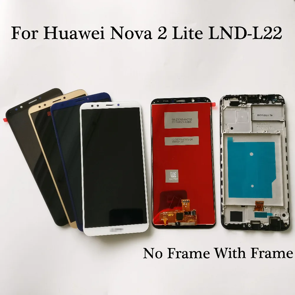 

100% Tested High Quality 5.99 inch For Huawei Nova 2 Lite LCD Display + Touch Screen Digitizer Assembly Replacement With Frame