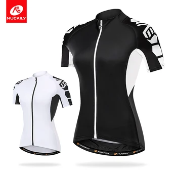 

NUCKILY Cycling Jersey Women Bicycle Clothes Elastic Lycra With Breathable Fabric Road Bike Wear ciclismo ropa GG009