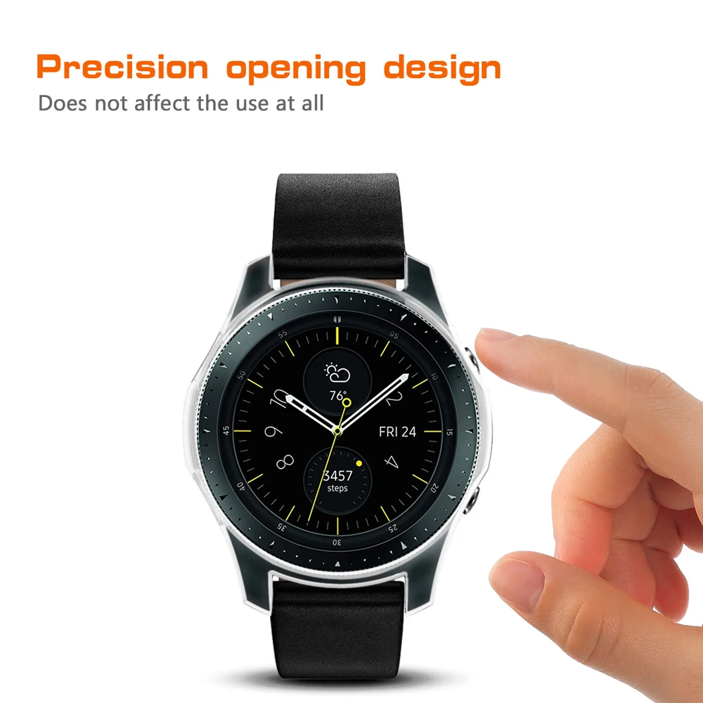 Чехол для samsung Galaxy Watch 46 мм 42 мм бампер Смарт-часы покрытие аксессуаров ТПУ Защитная оболочка Защитная крышка Рамка