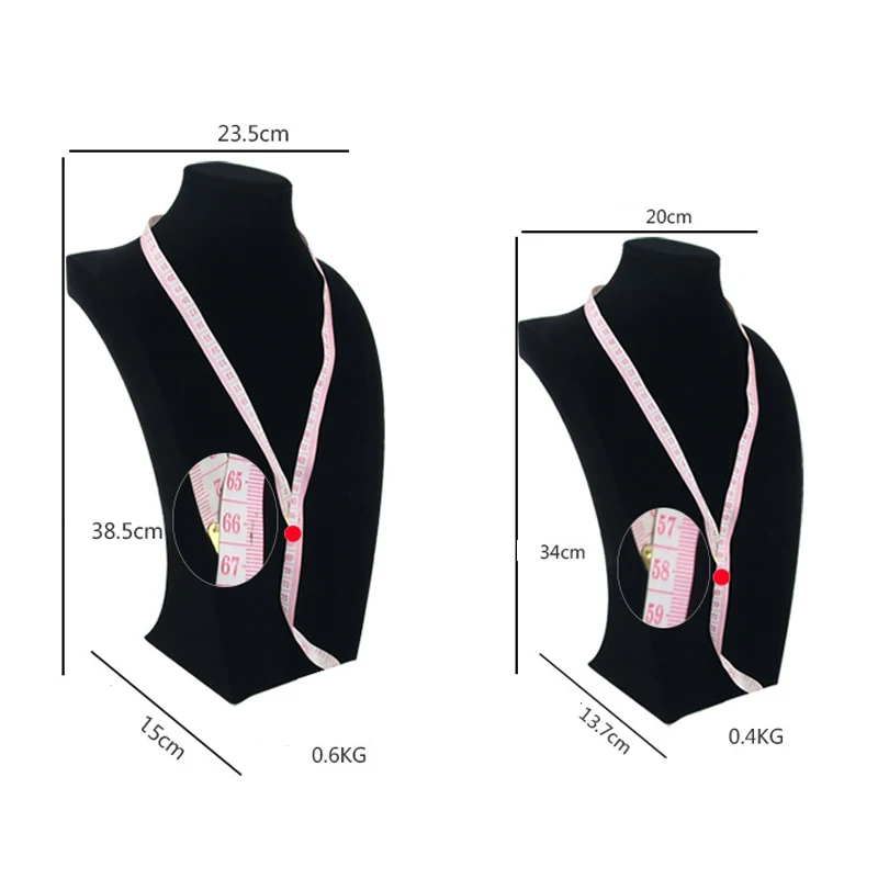 Модное ожерелье стенд ювелирные изделия черная модель манекен дисплей ожерелье держатель для кулонов Ювелирные изделия Органайзер полка шея бюст витрина