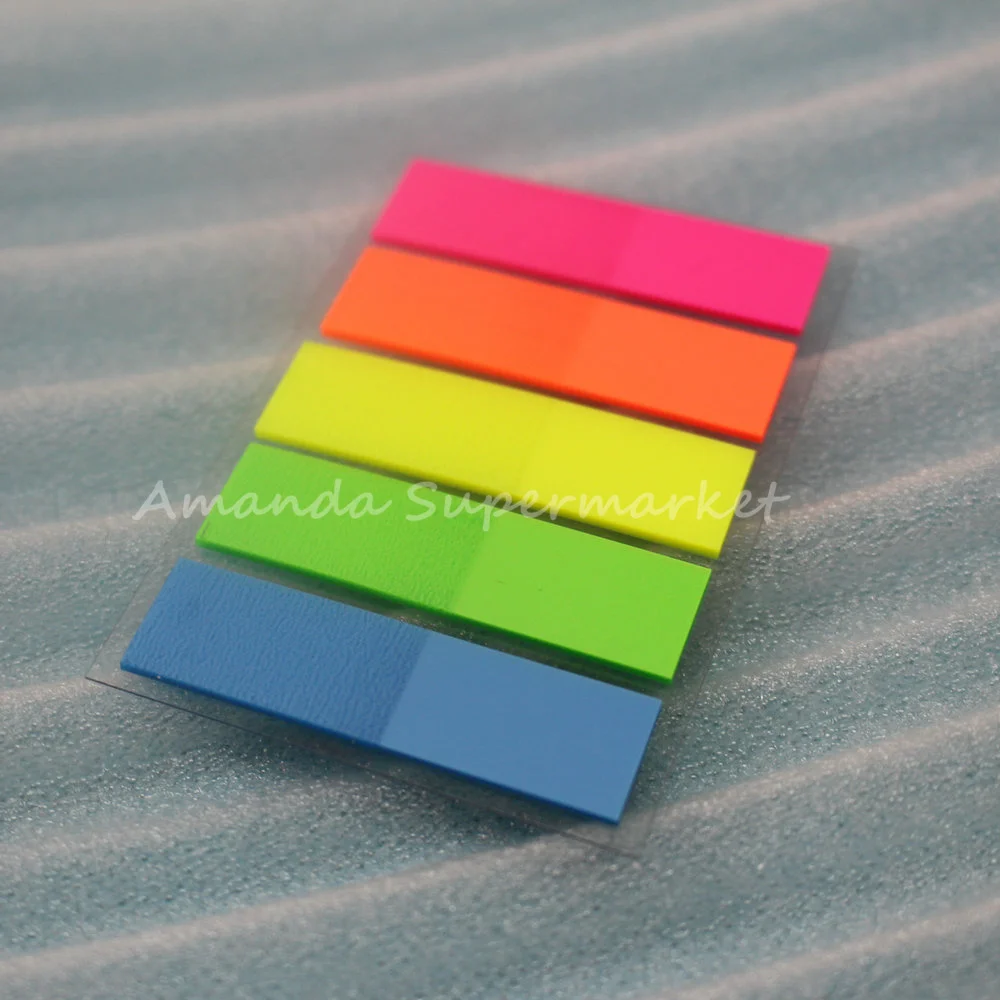 

5 packs Cute Colorful Sticker Bookmark , Marker Memo Flags Sticky Notes