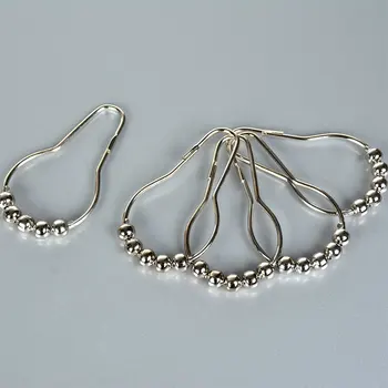 

New Shower Curtain Hoist Ring Hook Shower Curtain Ring Rust Metal Shower Curtain Hook Nickel Plating
