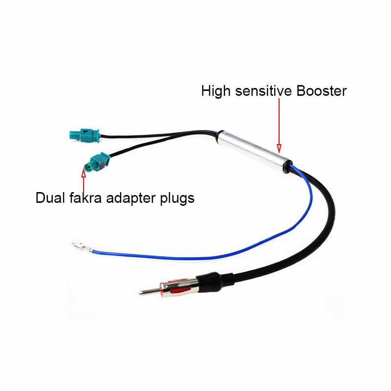 HaiSunny автомобильный радиоусилитель сигнала усилитель двойной FAKRA радио адаптер усиленные антенны для OPEL VW FORD DVD Stere