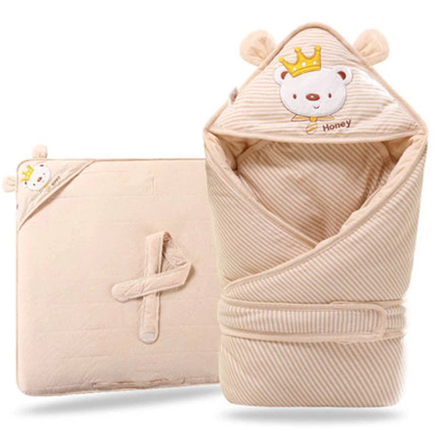 Baby Swaddling Blankets Newborn Infant Sleeping Bag Thick Warm Autumn