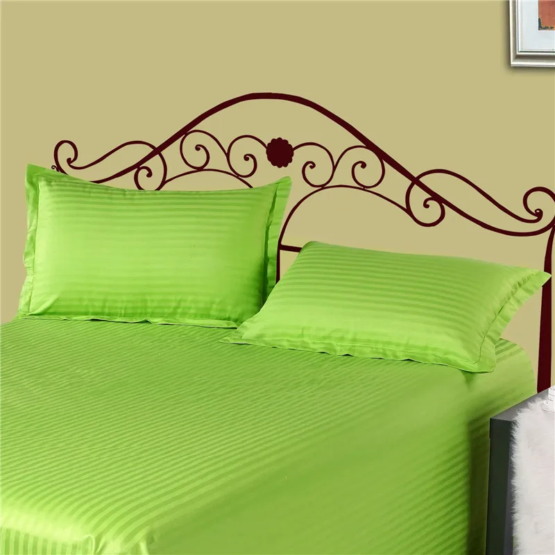 Online 2 piezas 100% algodón Premium raso raya cifrado tela almohada funda 50*70 cm y 70*70 cm más especificaciones