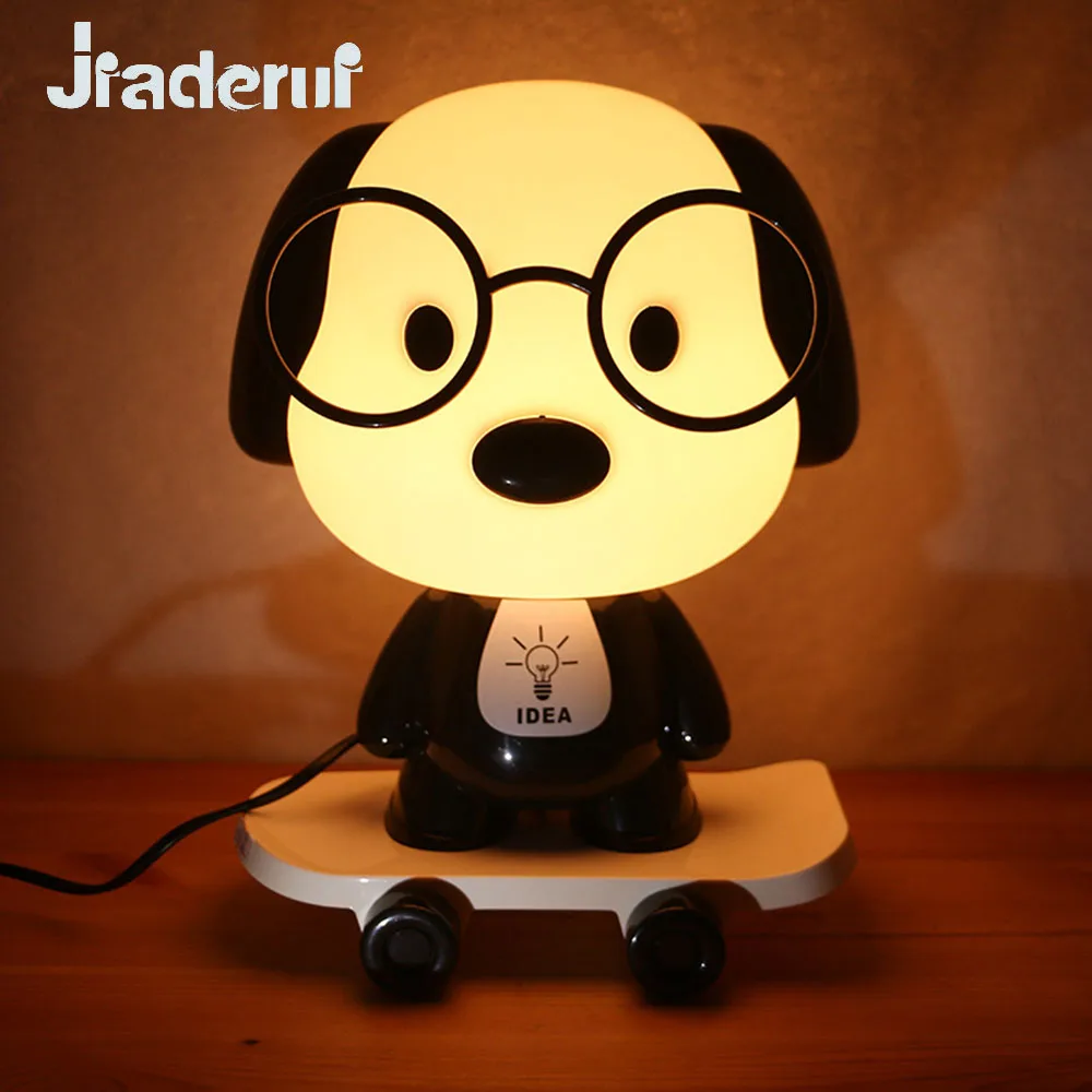 Jiaderui собака доктор скейтборд настольная лампа очки мультфильм ночные