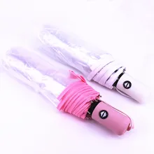 Акция ограниченная 55-61 см радиус Paraguas прозрачный зонт складной Автоматический зонты для женщин Мода