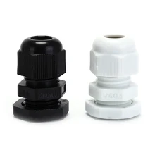 10 шт./лот IP68 M16 X 1,5 кабель CE водонепроницаемый нейлон пластик кабельный ввод Разъем черный/белый