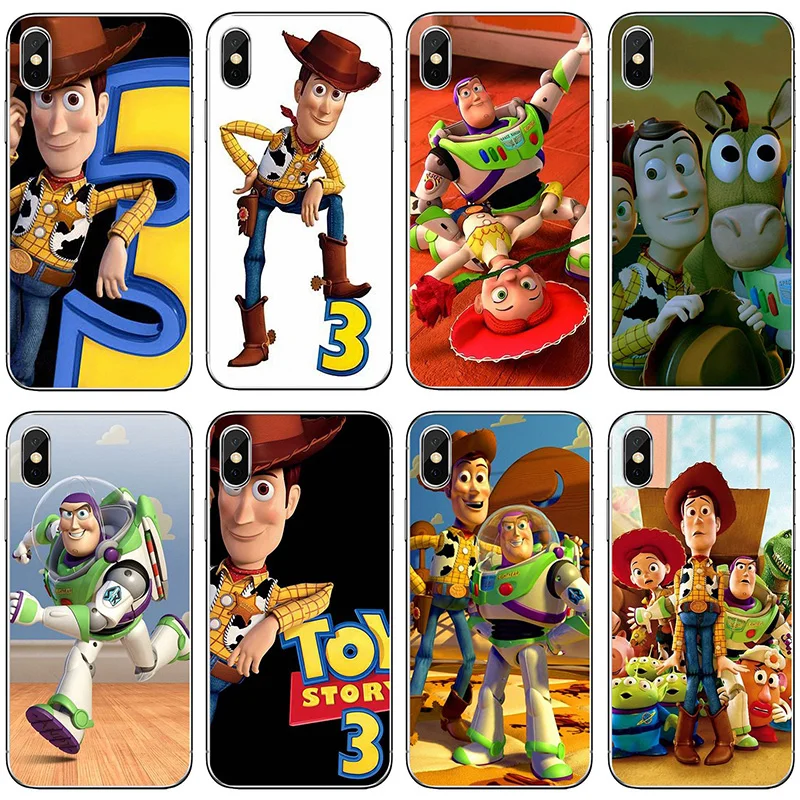 

Toy Story 4 case For iPhone X XR XS MAX case Buzz Lightyear Woody Soft TPU Cover for iphone 6 6S 7 8 PLUS 5 5S coque shell