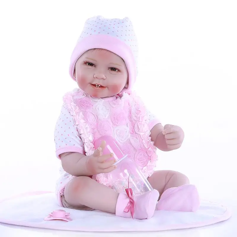 

Bebe Reborn Babies 22inch 55cm Silicone baby Reborn Vinyl Doll Toys for children bonecas infantil meninas Juguetes Brinquedos