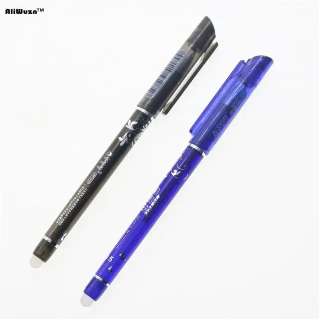 2 pcs / Lot Remove By Friction 0.5mm Gel Ink Pen School Stationery Gift