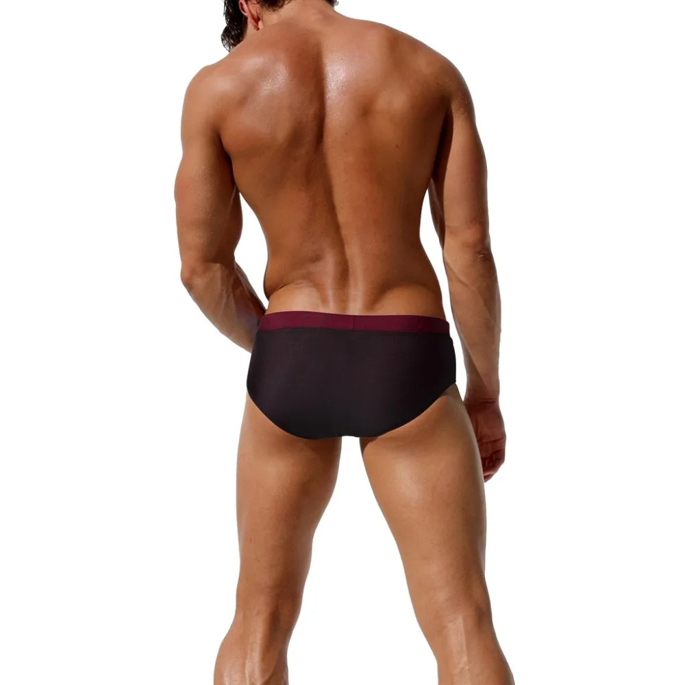 2019 Men's Sexy swimming trunks for men briefs Summer sea surf swimming shorts sunscreen quick-drying sports swim trunks 40M28 (6)